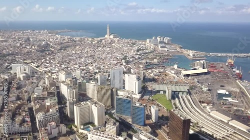 Aerial view of Casablanca, morocco