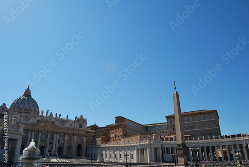 View of the St. Peter's Basilica in Vatican city.