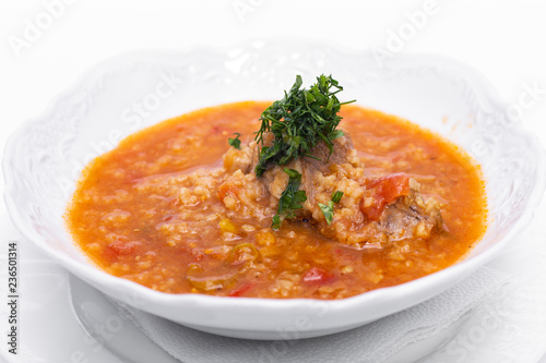 Kharcho, traditional Georgian soup 