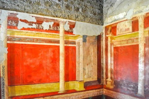 House of Augustus (Casa di Augusto) interiors on Palatine hill, Rome, Italy