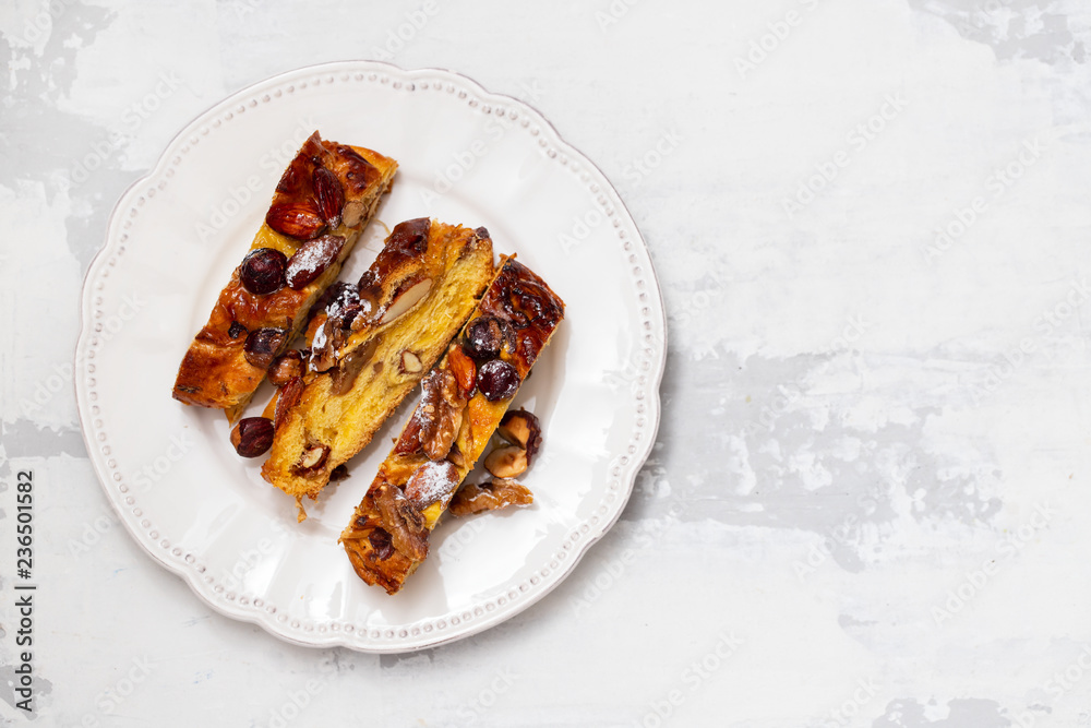 traditional portuguese Christmas cake bolo de rainha