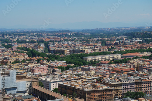 Obraz na płótnie The Vatican and the city of Rome look from above. w salonie