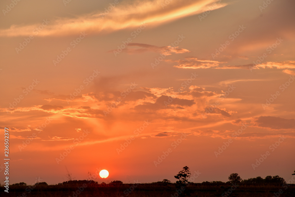 sky at sunset landscape landscape poland red sun sky at sunset landscape landscape poland red sun