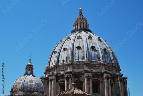 View of the St. Peter's Basilica in Vatican city.