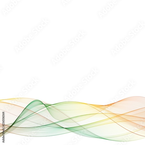 colored undulating lines. abstract illustration. vector background