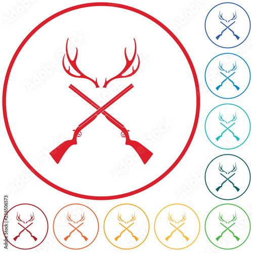 Hunting club logo icon