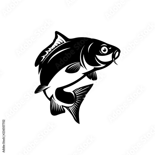 carp fish, fishing symbol