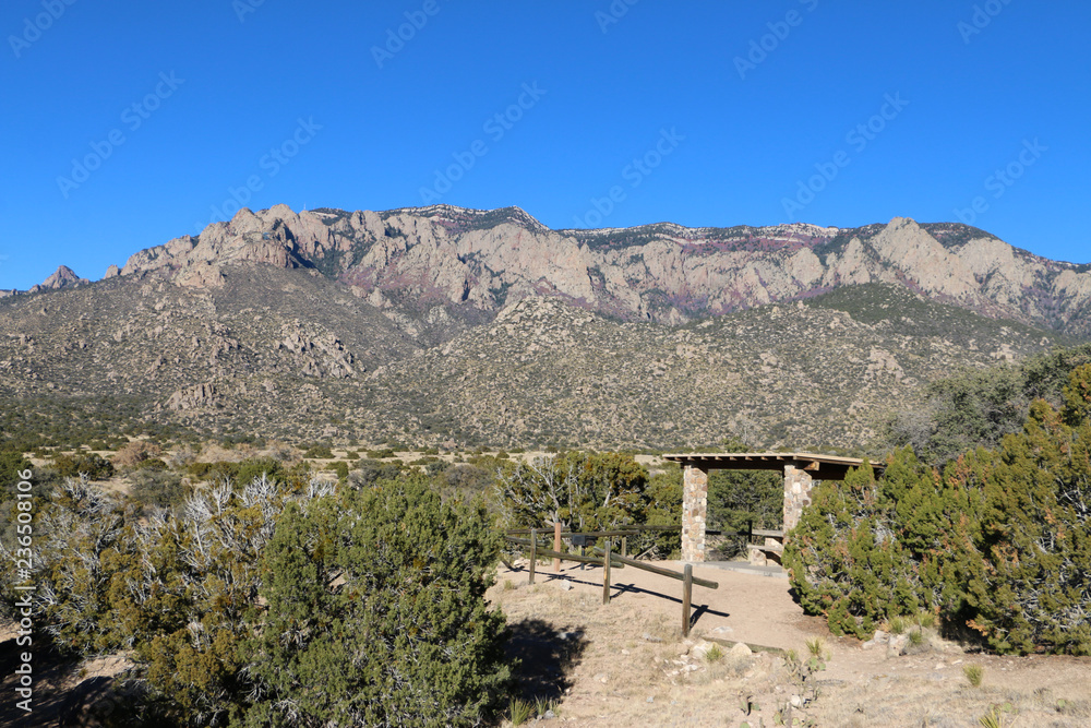 New Mexico Picnic Site under Sandia Mountains