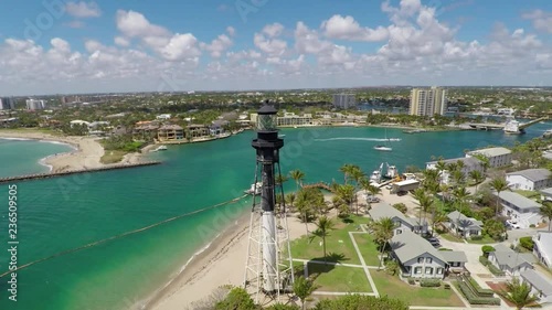 Hillsboro Inlet Lighthouse 360 Aerial Pan