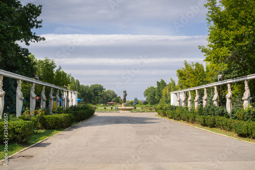 Entrance in Herastrau park, Bucharest, Romania photo