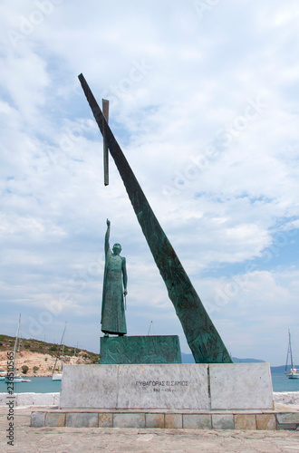 Statue of Pythagorion on the island of Samos.