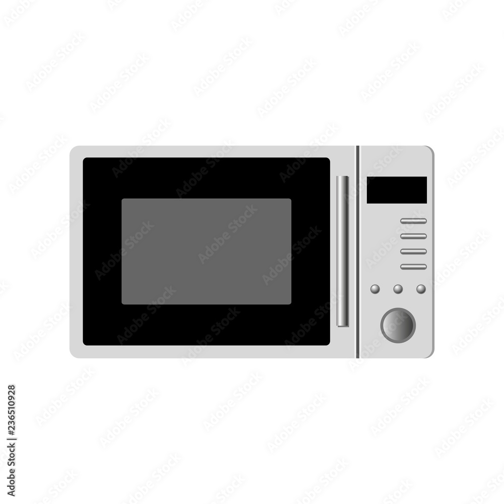 Microwave. Kitchen object. Warming up the food. Vector illustration. EPS 10. Microwave. Kitchen object. Warming up the food. Vector illustration. EPS 10.