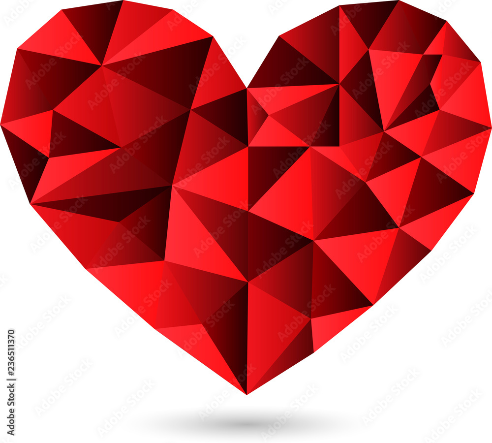 Herz, Diamant, Liebe, Logo, Icon