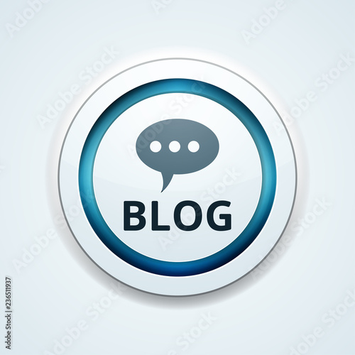 Blog button illustration