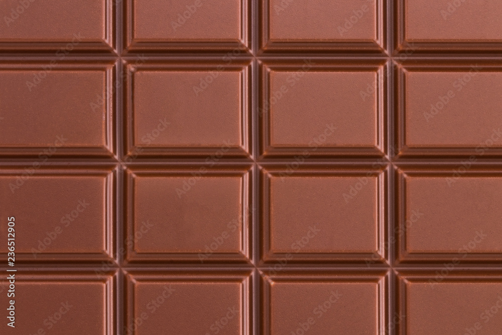 Texture of the milk chocolate bar from top view Texture of the milk chocolate bar from top view