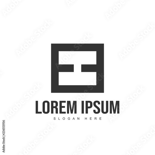 EE Letter logo design. Initial letter logo template
