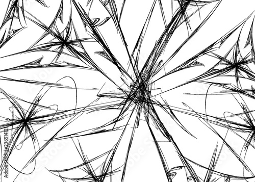 Bilde på lerret Ink Triangle Locus Abstract