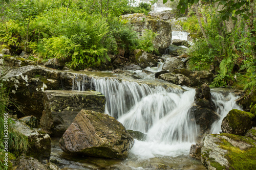 Fototapeta Naklejka Na Ścianę i Meble -  Tvindefossen, one of famous waterfalls in Norway