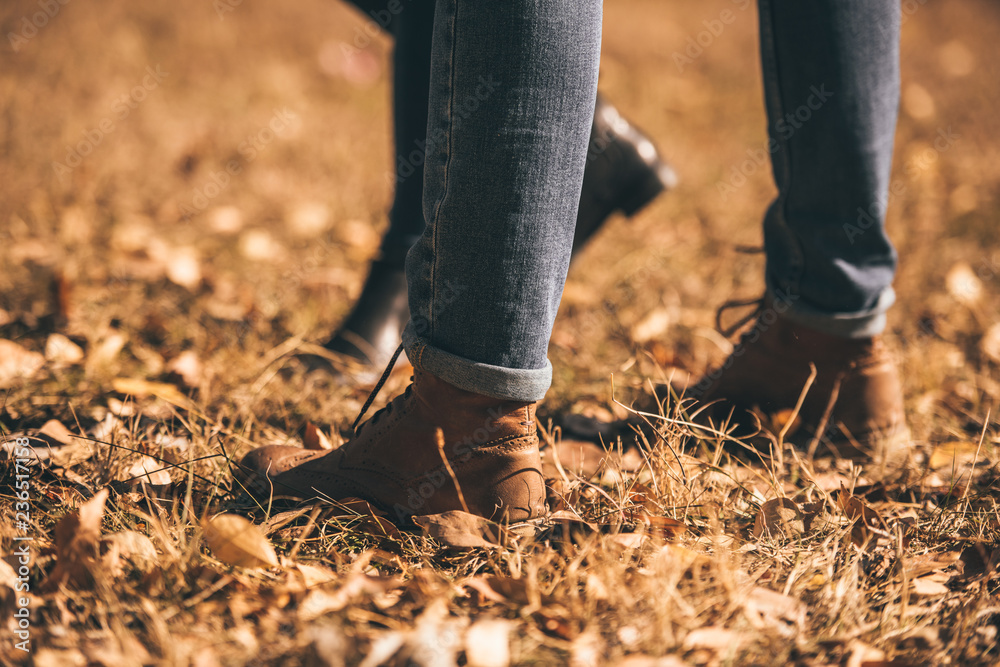 Couple standing in the park