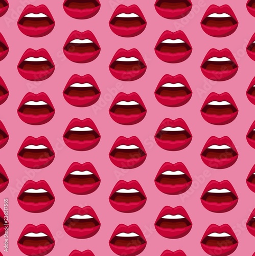 sensuality female lips pattern