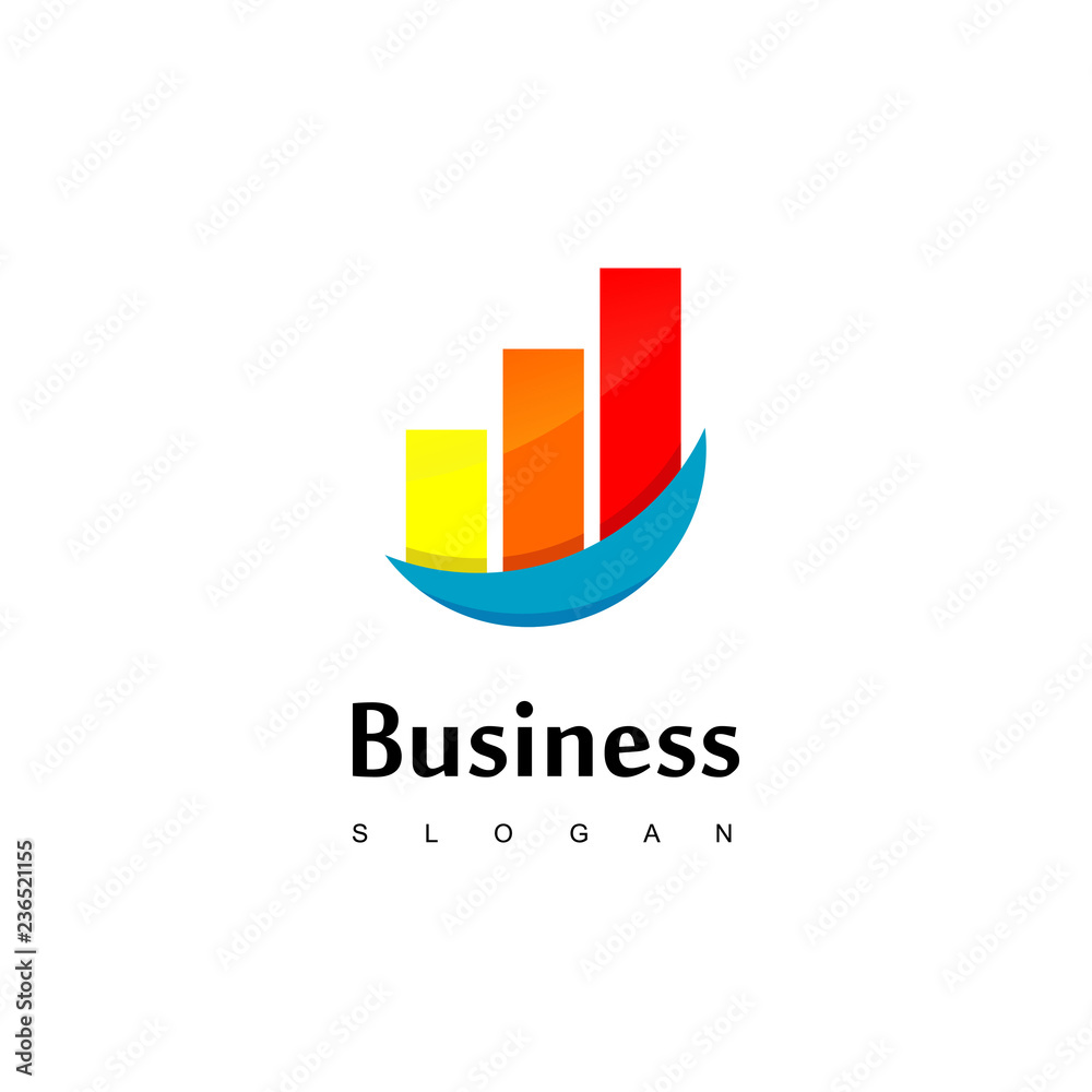 Business Logo With Good Progress Chart Diagram Business Logo With Good Progress Chart Diagram