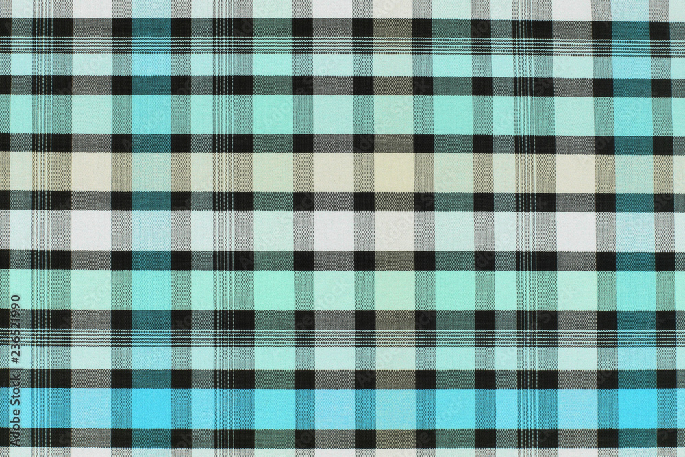 Fototapeta premium Texture cotton colored fabric. Background abstraction factory textile material close up. For tailoring.