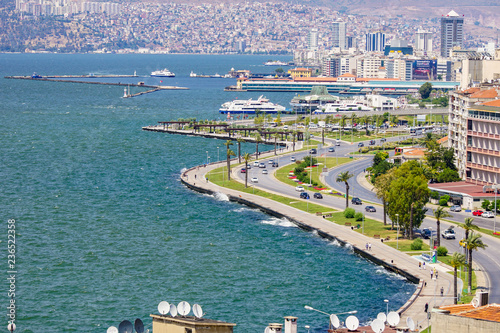 City of Izmir (Smyrna), Turkey. Aegean sea. photo