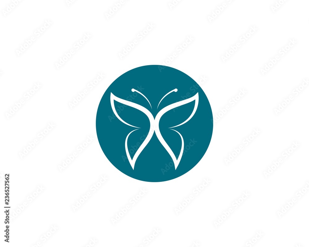 Butterfly logo template vector icon Butterfly logo template vector icon