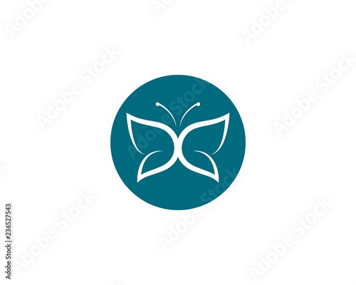 Butterfly logo template vector icon