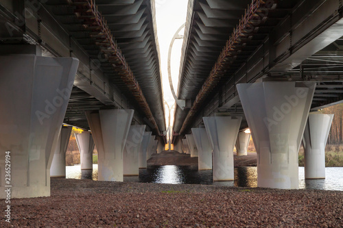 support of the overpass of the western high-speed diameter - automobile highway