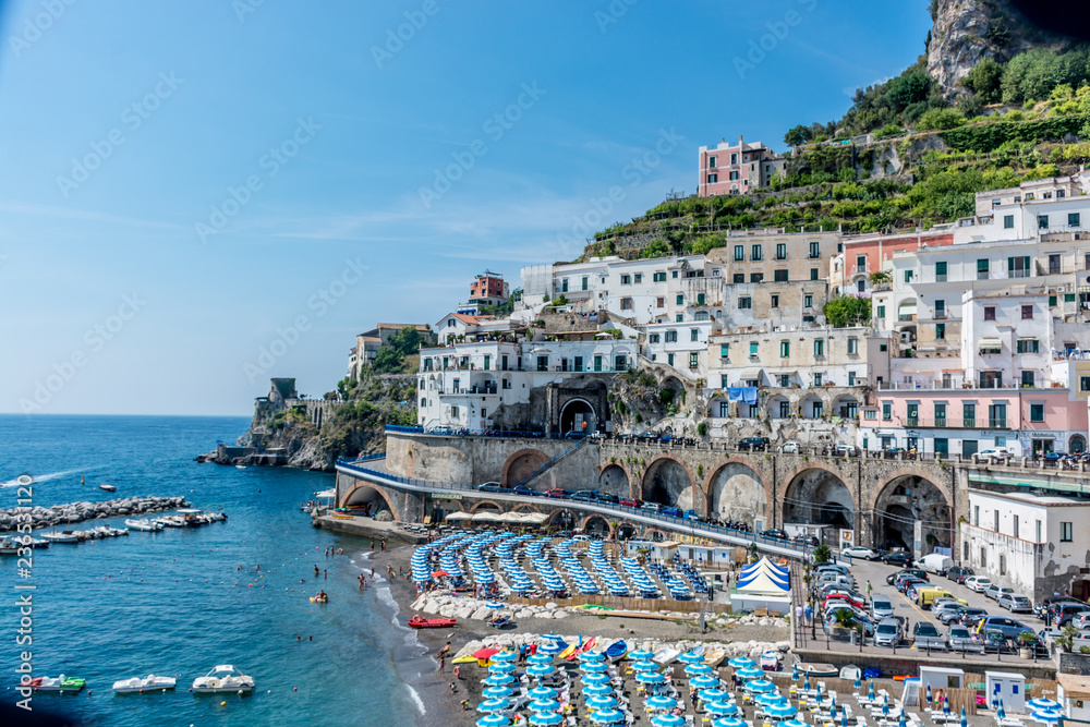 Positano Cliff Side on the Amalfi Coast Italy Stock Photo | Adobe Stock