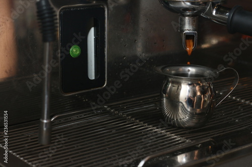espresso in machine 