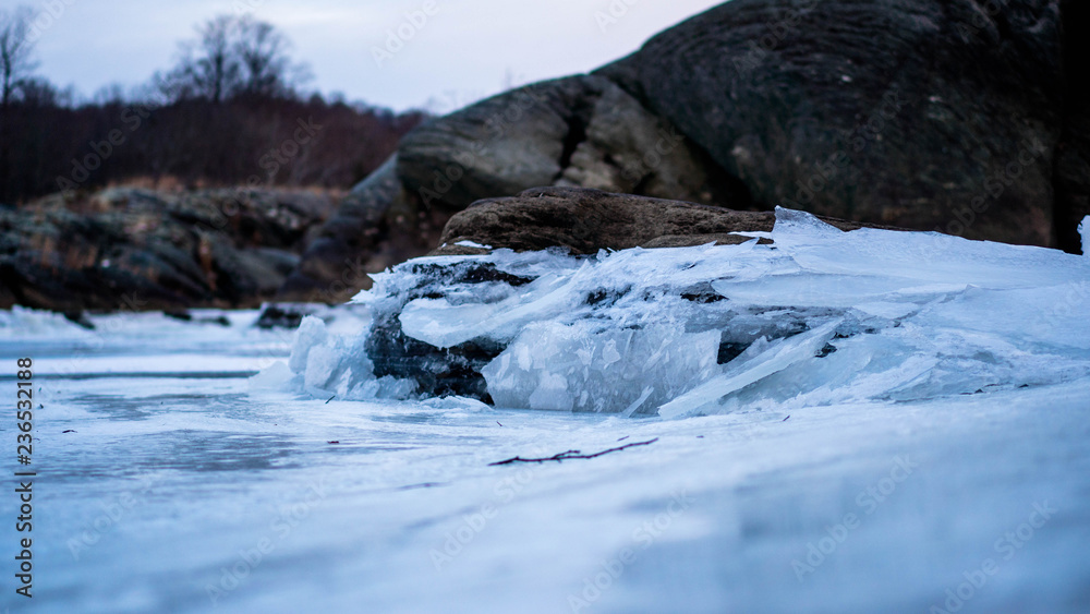 Ice Frozen River Ice Frozen River