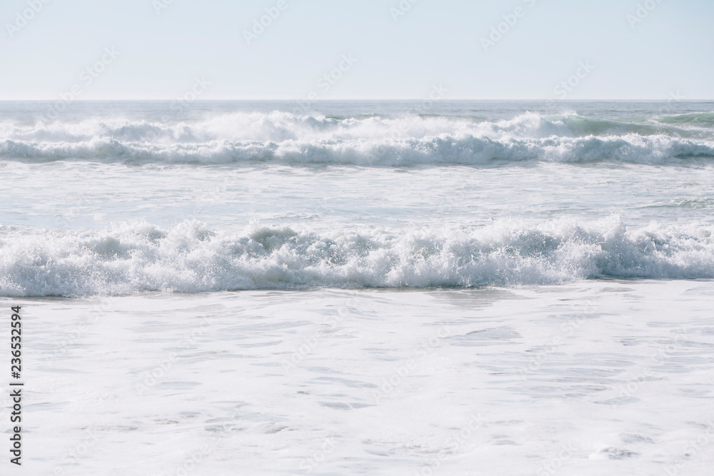 Crashing waves and vast ocean, Point Reyes National Seashore, California Crashing waves and vast ocean, Point Reyes National Seashore, California