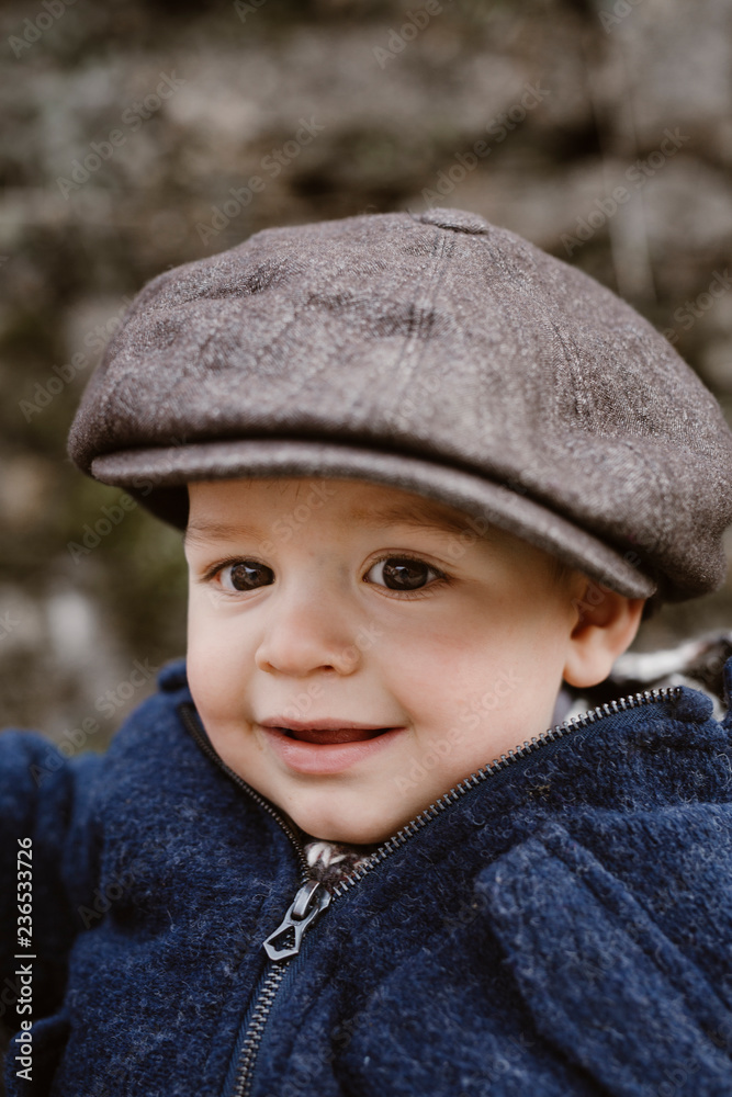 Portrait of adorable boy in outerwear Portrait of adorable boy in outerwear