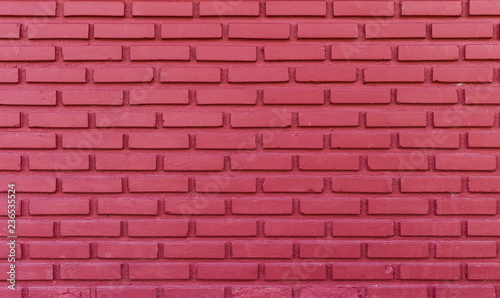 Background of brick wall. Grunge red brick wall texture for interior design.