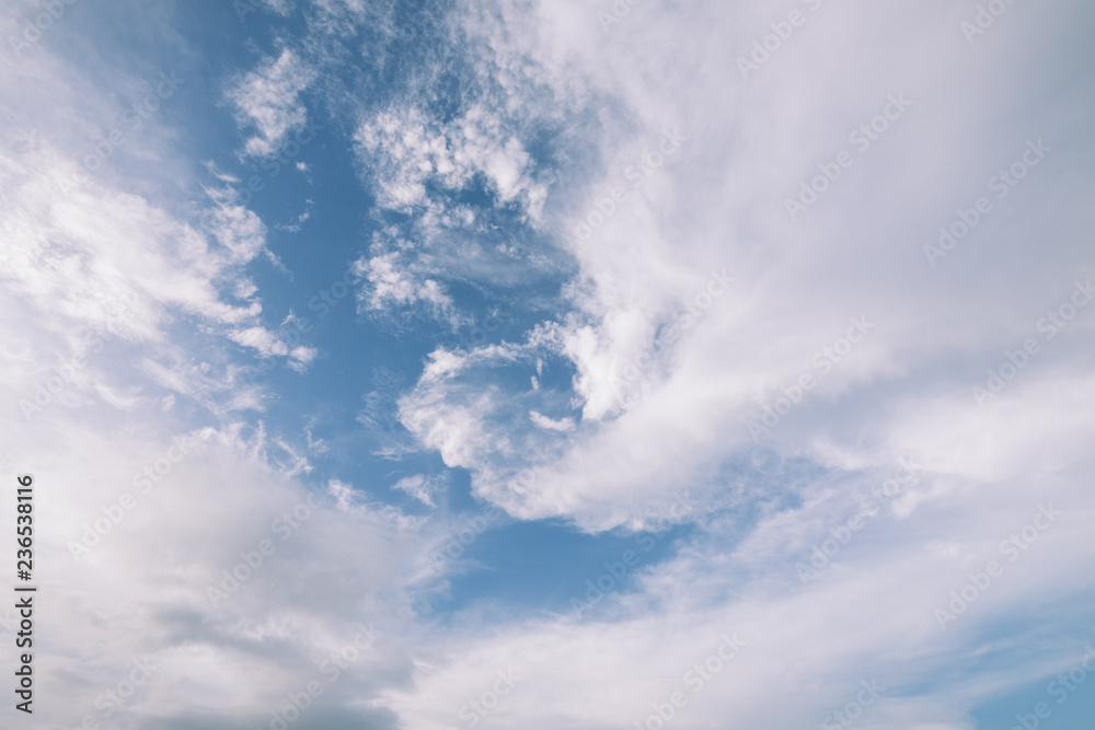 blue sky with cloudy for background