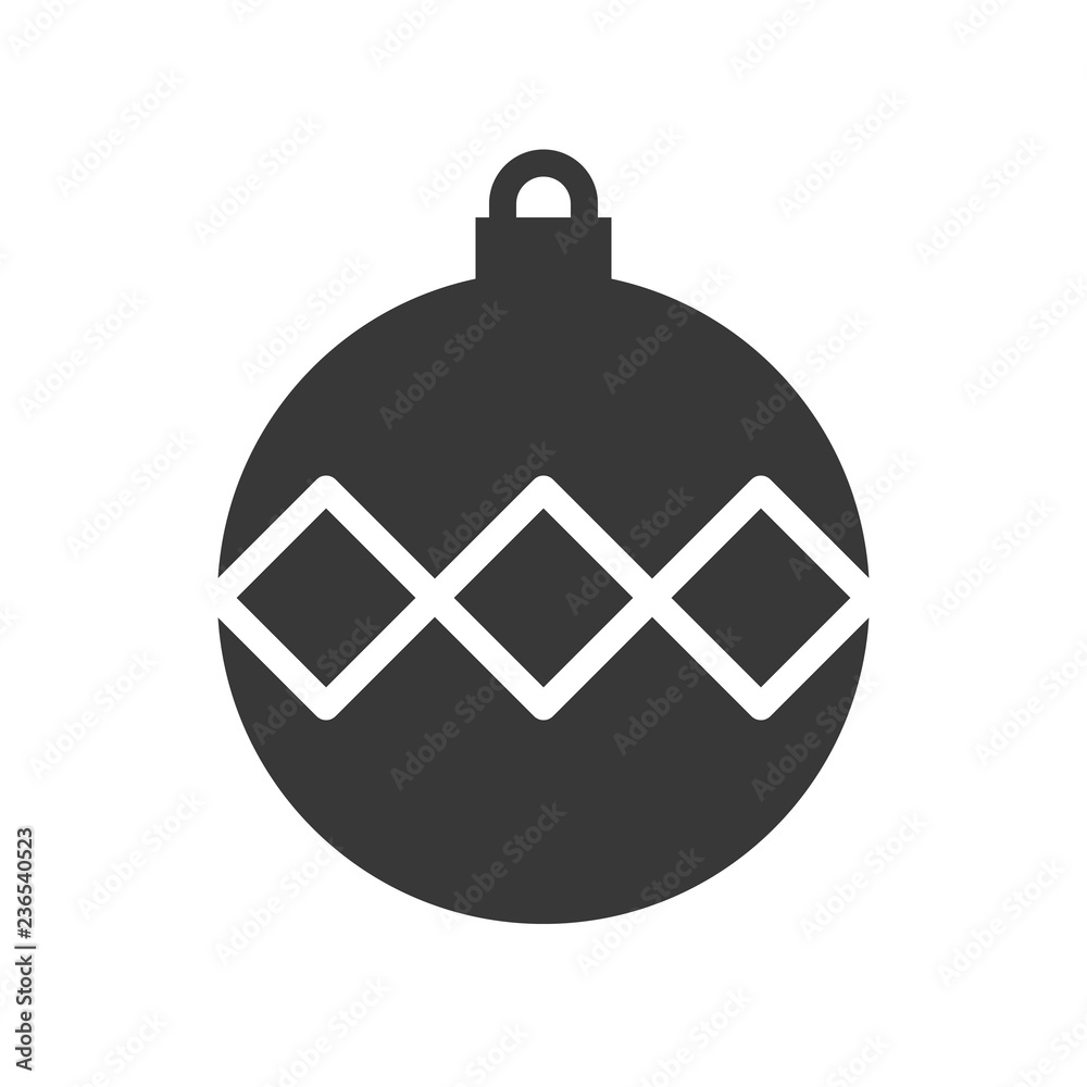 christmas ball, bauble icon, suitable for use as material