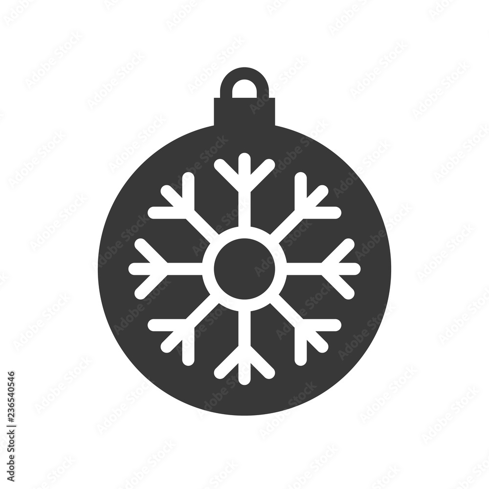 christmas ball, bauble icon, suitable for use as material