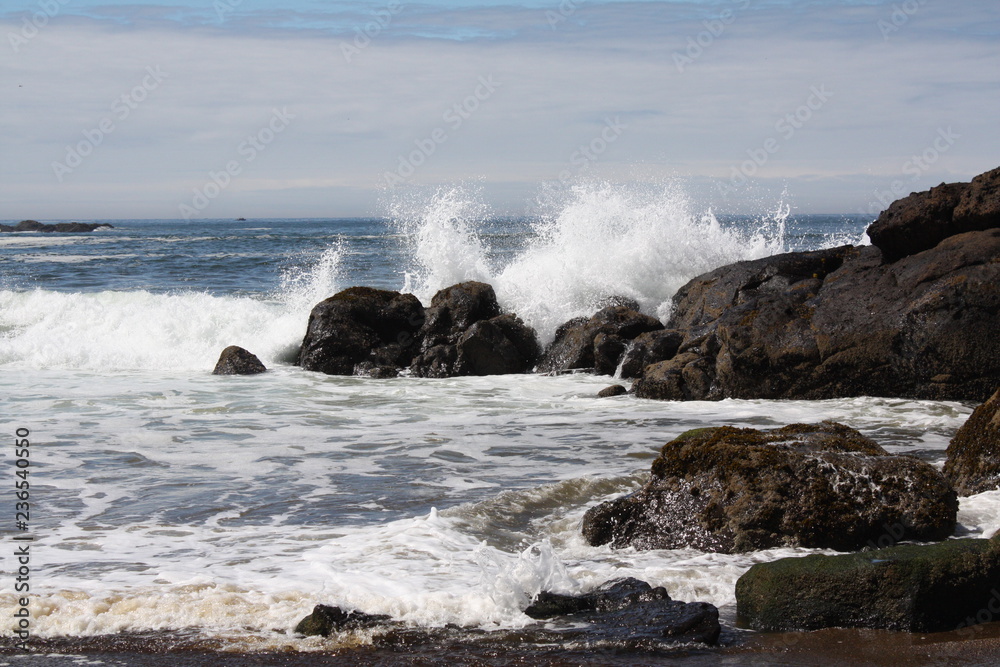 Rocks and waves