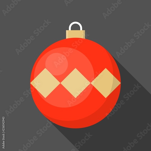 christmas ball, bauble icon, suitable for use as material