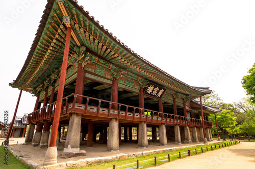 Gwanghanllu pavilion at the Gwanghanlluwon in Namwon-si, Republic of korea. 