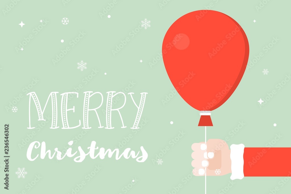 Santa clause Hand holding ball vector illustration Santa clause Hand holding ball vector illustration