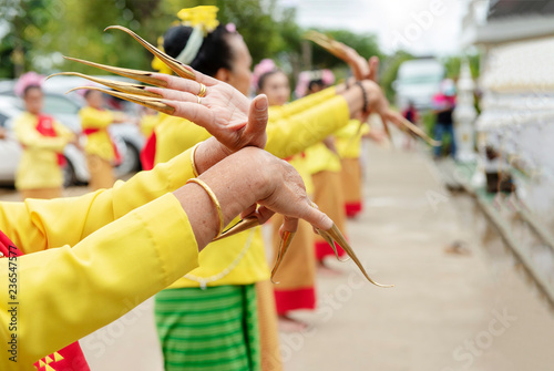 Obraz na płótnie Thai nail dance, traditional Thai dance performance