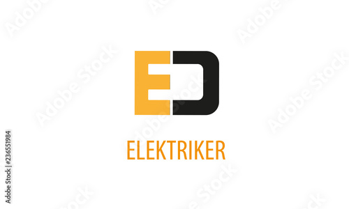 Elektriker Logo ,  Elektroinstallateur  Logo , Elektrotechniker Logo