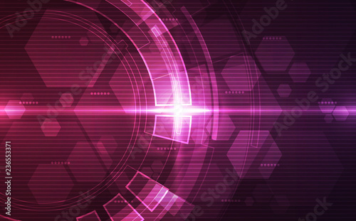 Abstract futuristic digital technology background. Illustration Vector