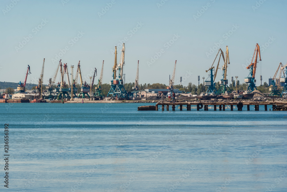 Crimea. Kerch port.