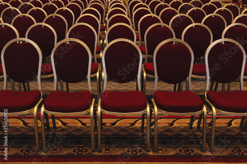 Background of chairs in classic teather photo