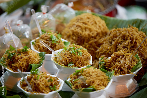 Attractive street food in the ancient city of Chiang Mai, the weekend night market
 photo