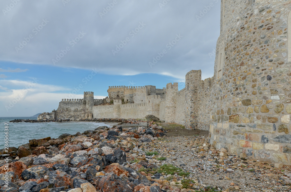 Mamure Castle on the coast of Mediterranean Sea Anamur, Mersin province, Turkey